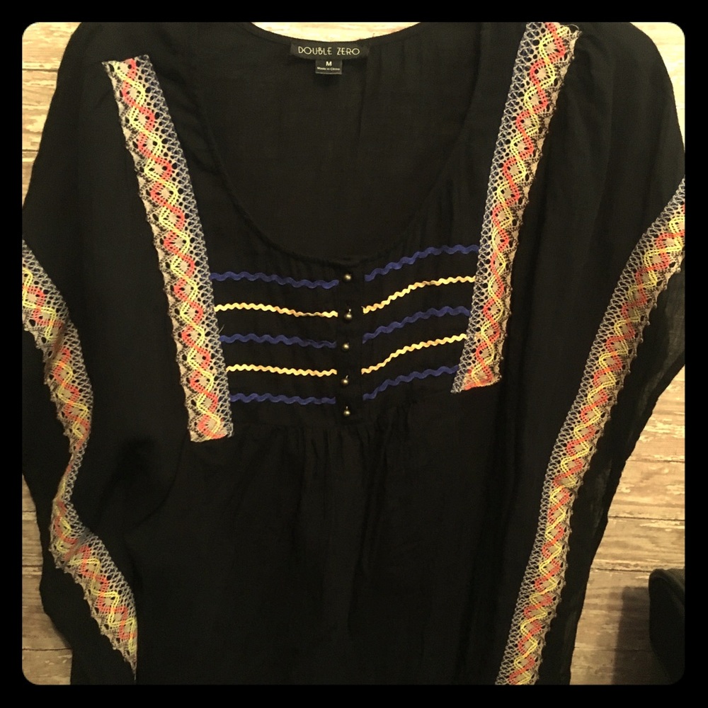 Boho embellished summer top